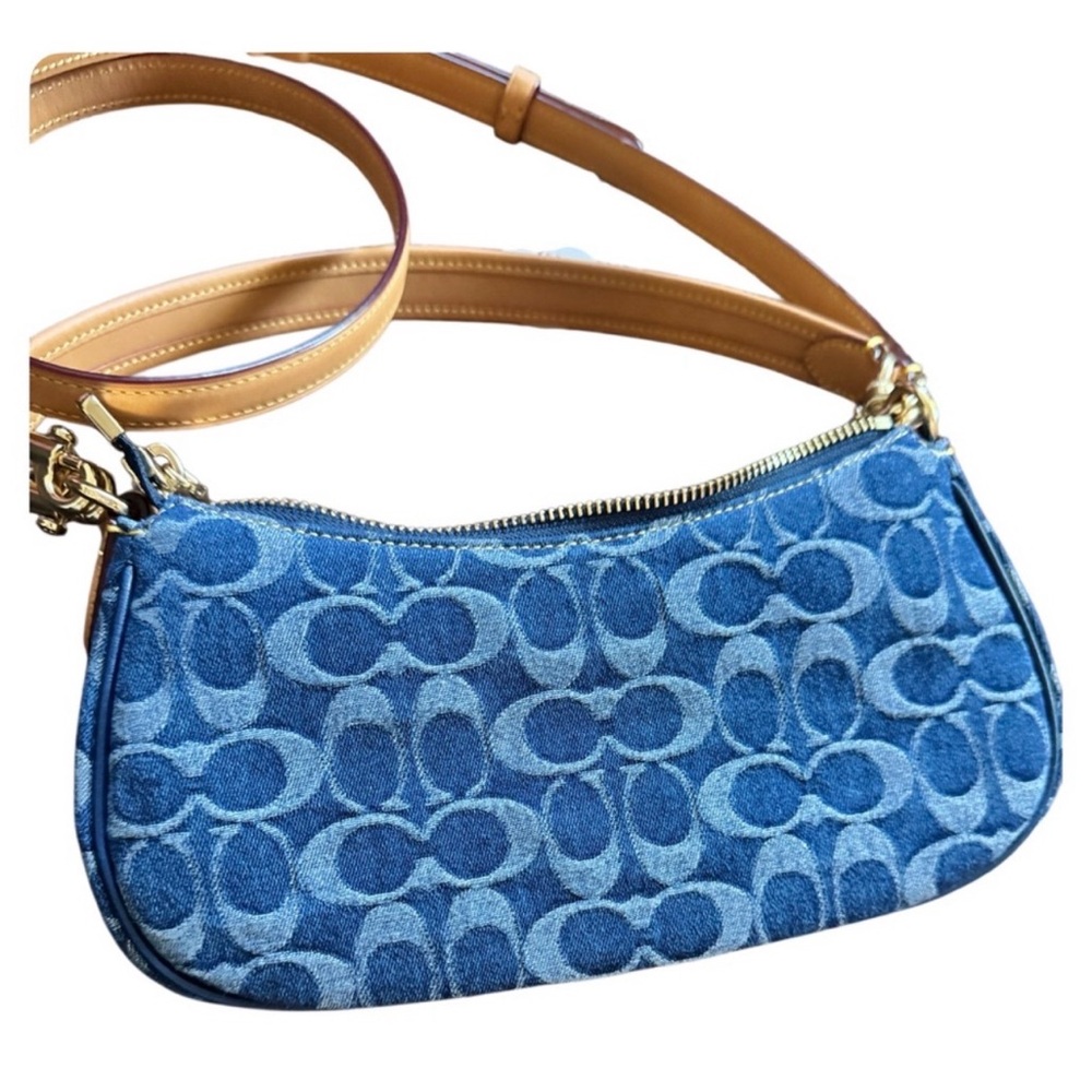 Blue and Tan Coach Ashton Designer Women's Bag NWT - Picture 2 of 10